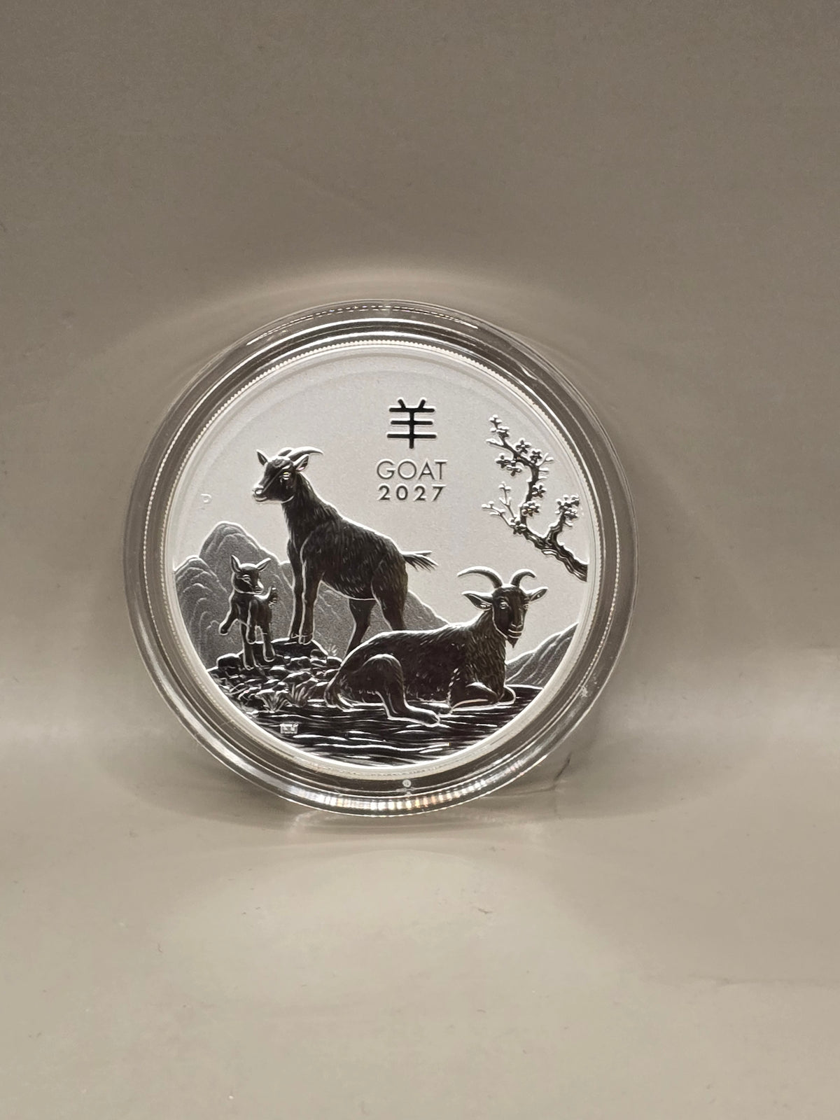 2oz 2027 Silver Perth Mint Lunar Goat