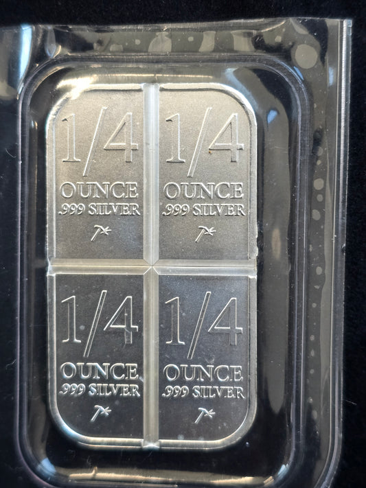 1oz silver bar (divisible into 4 parts)