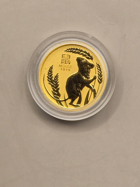 1/20oz 2020 Mouse gold coin