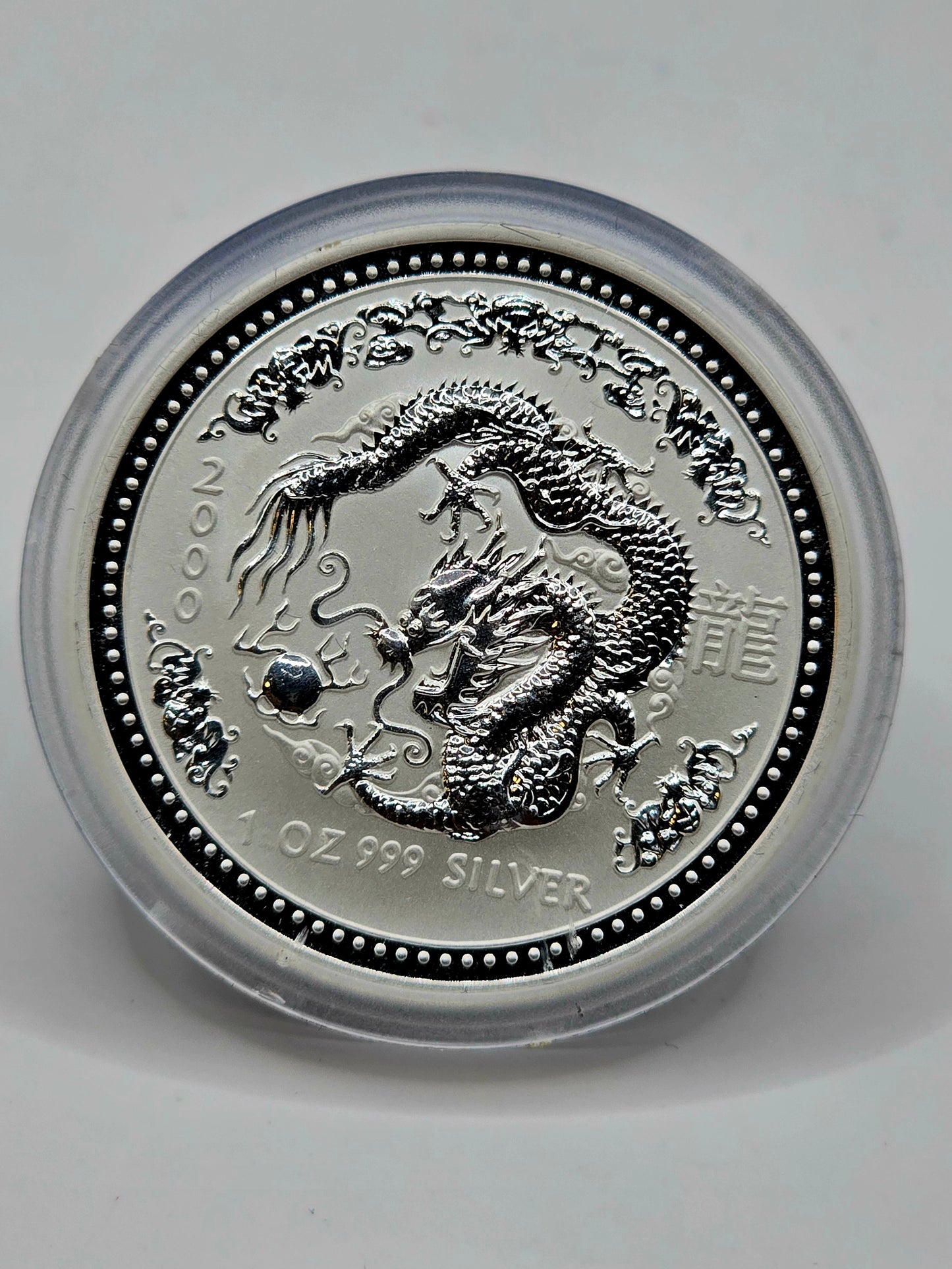 1oz 2000 Series 1 Dragon silver coin