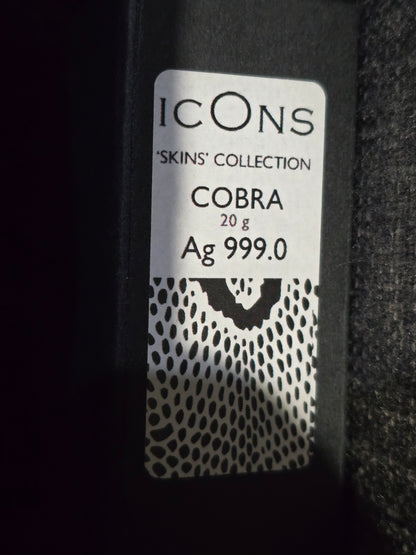 PAMP Suisse - Icons - Cobra Skin - Silver 20g .999 Fine Silver