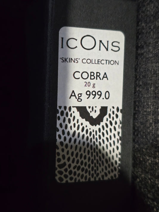 PAMP Suisse - Icons - Cobra Skin - Silver 20g .999 Fine Silver