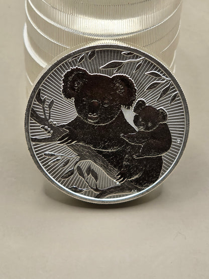 2oz 2018 Mother Baby Silver Koala