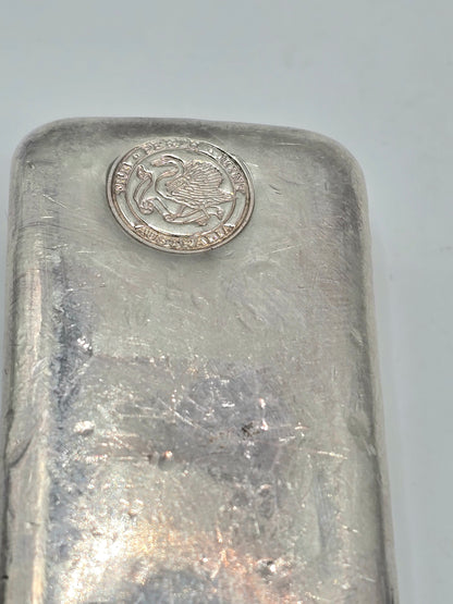 10oz Perth Mint left facing Swan silver bar