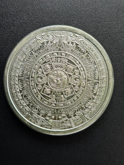 5oz Aztec Mayan calendar silver round