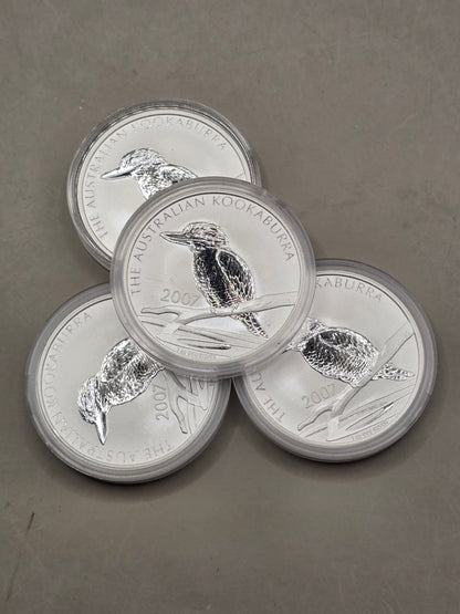 1oz 2007 silver Kookaburra Perth Mint