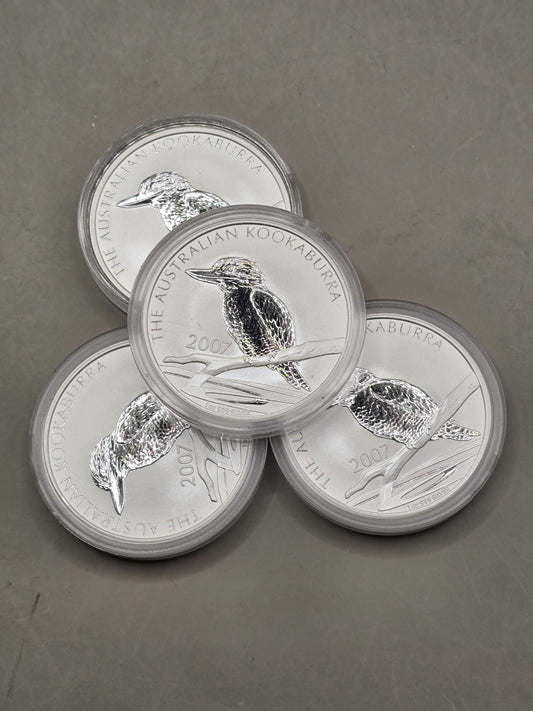 1oz 2007 silver Kookaburra Perth Mint