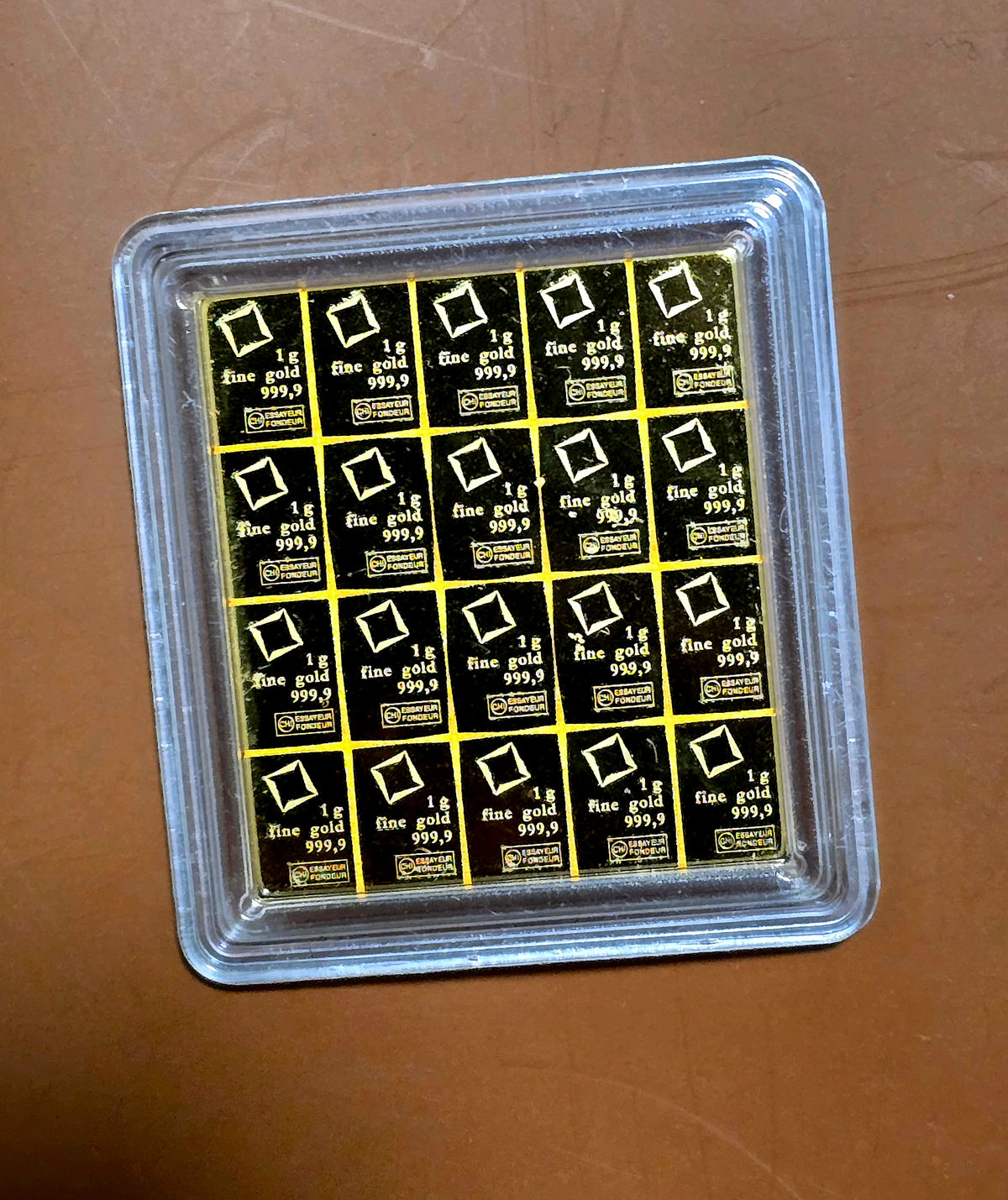 20x1g Valcambi gold combibars