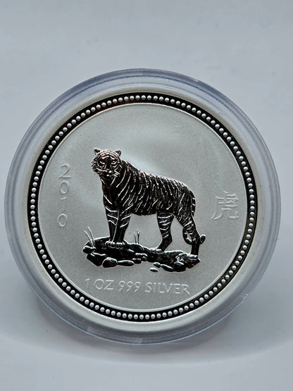 1oz Series 1 2007 Tiger silver coin