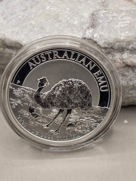 1oz 2023 silver Emu