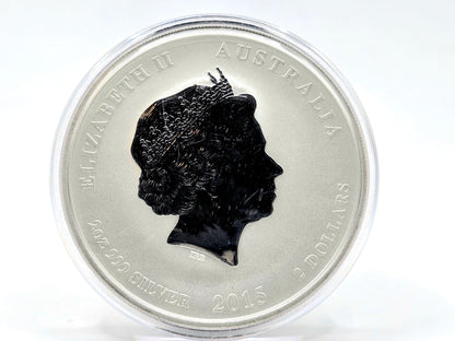 2oz 2015 Series 2 Lunar Goat silver coin