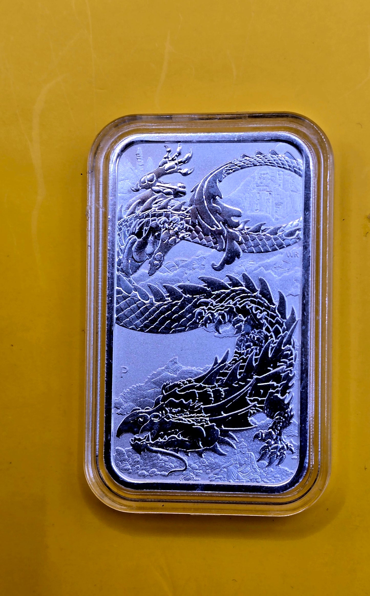 1oz 2023 Dragon rectangle silver coin bar
