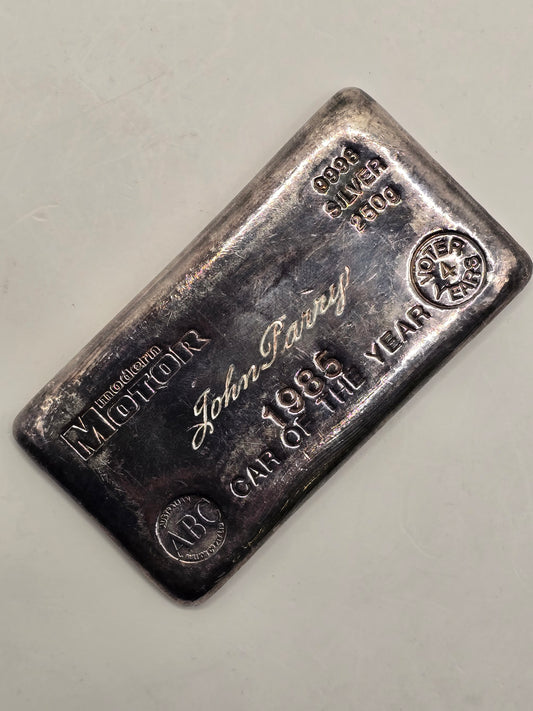 1985 Vintage Motor ABC silver bar (40 yrs old)