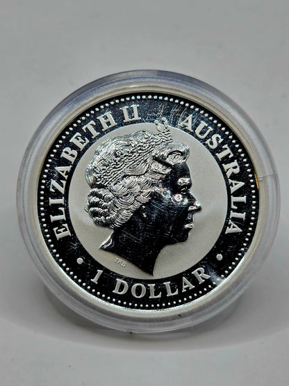 1oz 1999 Lunar Series 1 Rabbit silver coin