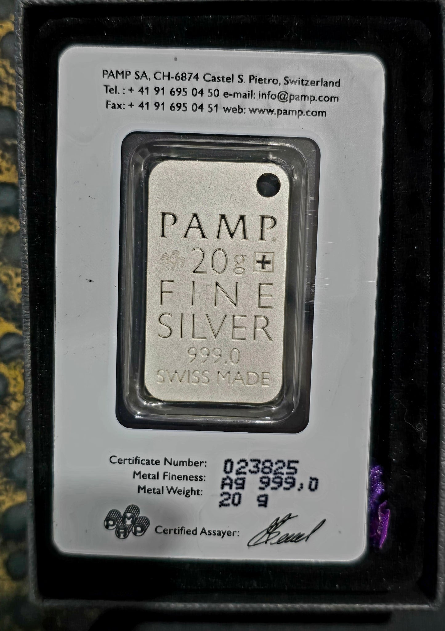 PAMP Suisse - Icons - Zebra Skin - Silver 20g .999 Fine Silver