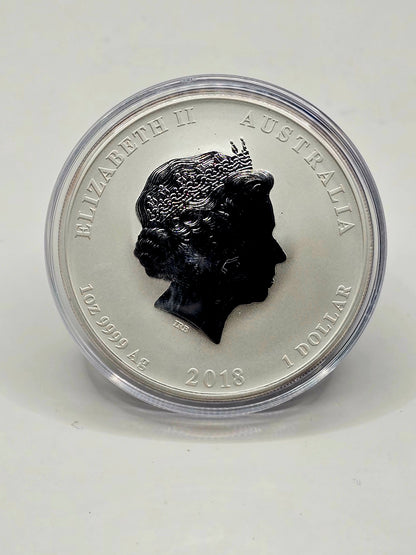 1oz 2018 Lunar Series 2 Dog silver coin