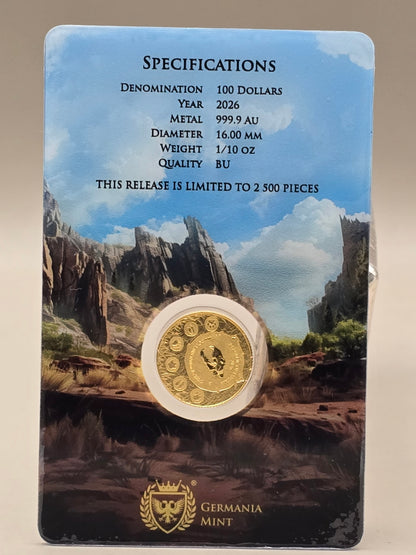 1/10oz Germania Cave Lion gold