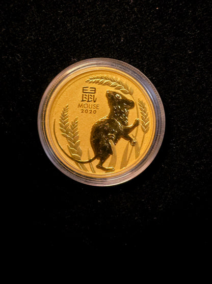 1oz 2020 S3 Mouse gold coin (bank deposit only)