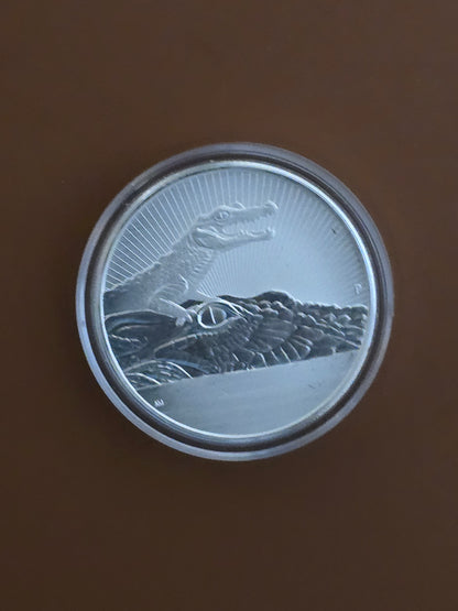 2oz 2019 Mother Baby Silver Crocodile