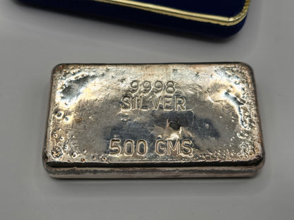 500g Vintage Statebank silver bar