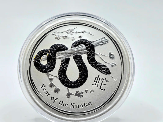 2oz 2013 Series 2 Lunar Snake silver coin