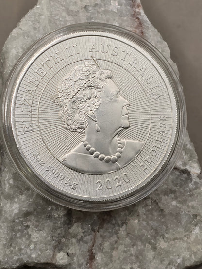 2oz 2020 Mother Baby silver Kookaburra