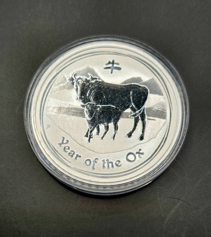 1oz 2009 lunar Ox silver coin