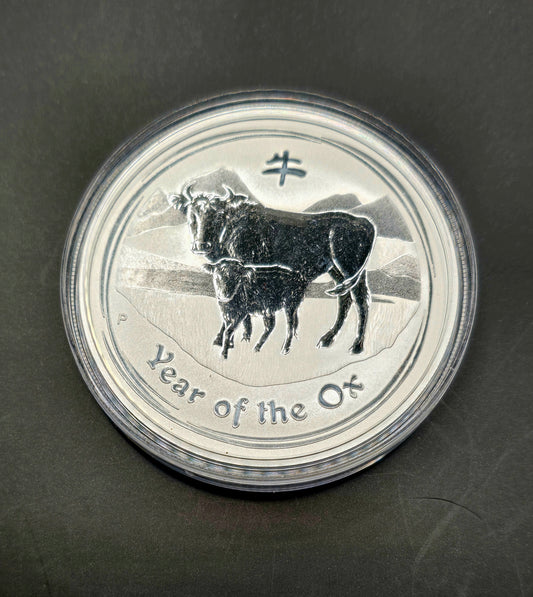 1oz 2009 lunar Ox silver coin