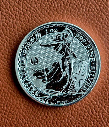 1oz 2026 Silver Brittania with Merlion privy