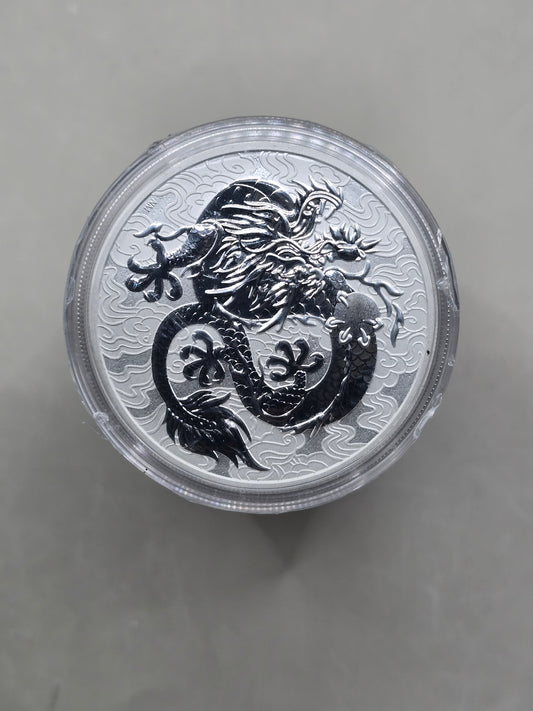 1oz 2021 Myths and Legends Silver Dragon