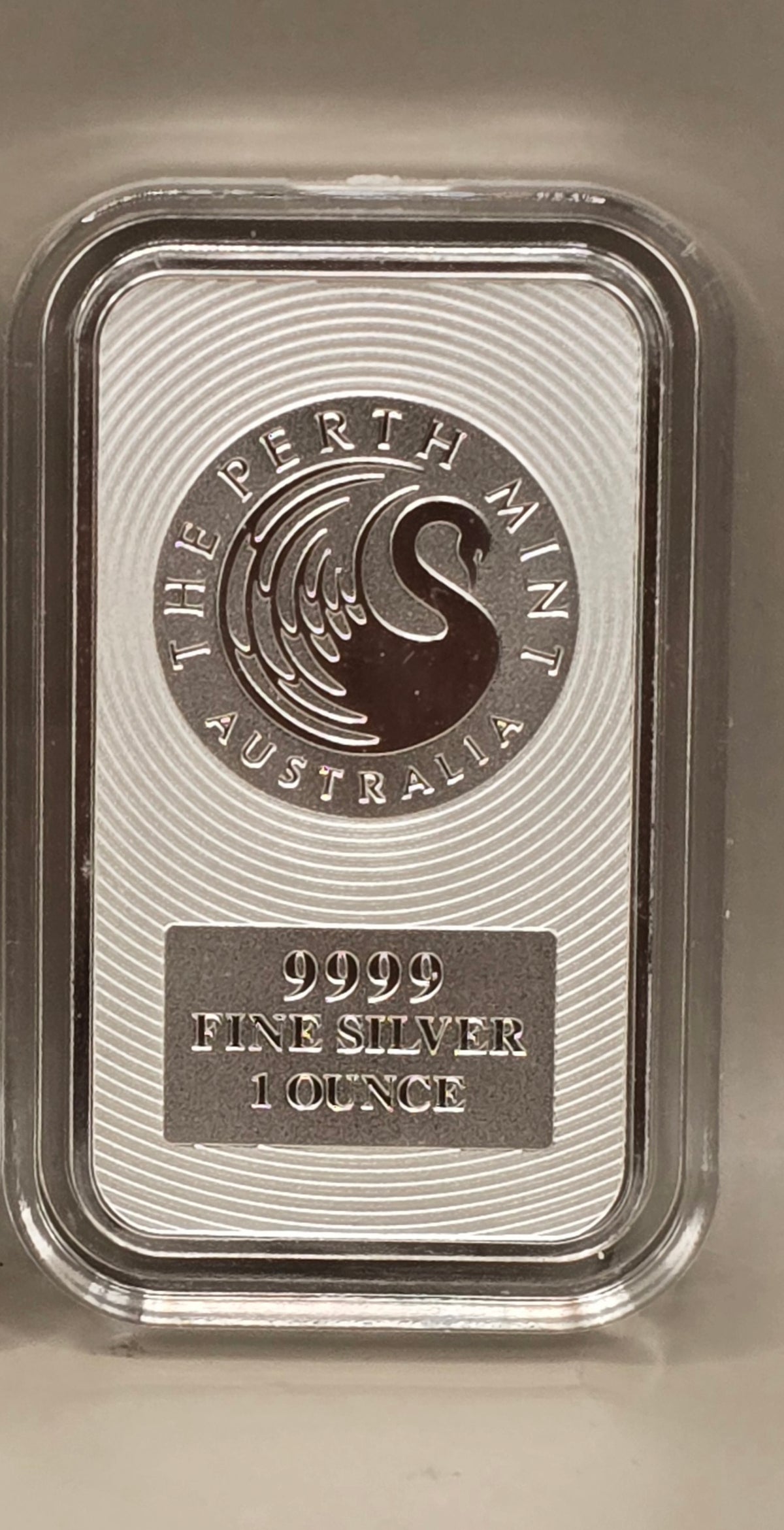 1oz silver kangaroo bar Perth Mint in capsule