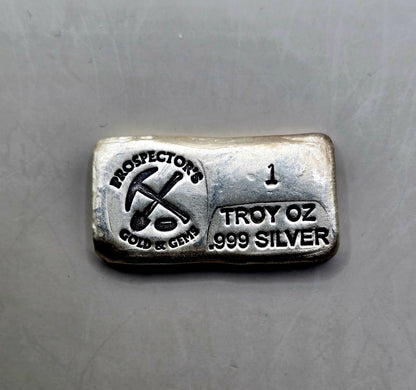 1oz Prospector's Silver bar