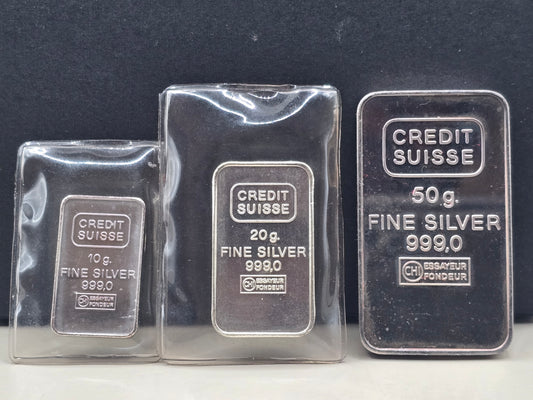 80g Credit Suisse silver lot