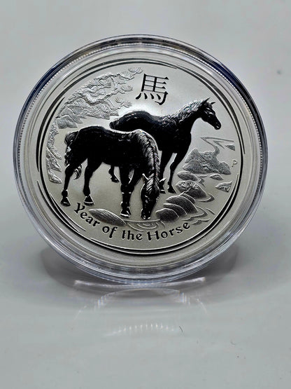 1oz 2014 Lunar Series 2 Horse silver coin