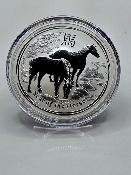 1oz 2014 Lunar Series 2 Horse silver coin