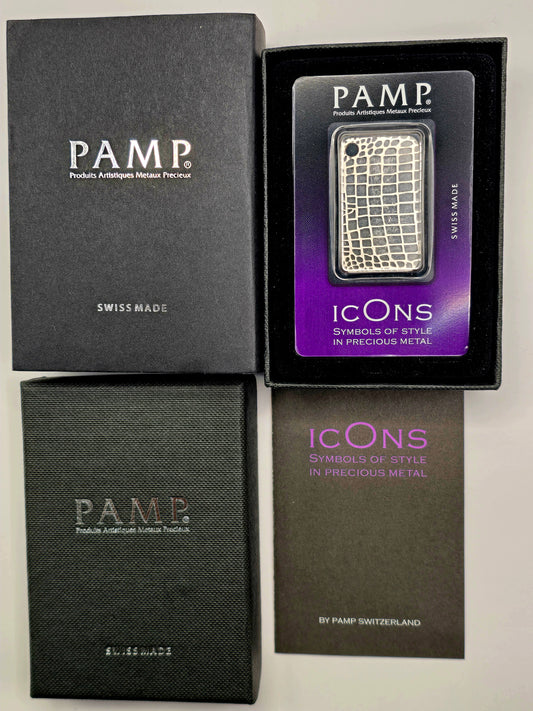 20g Pamp silver crocodile