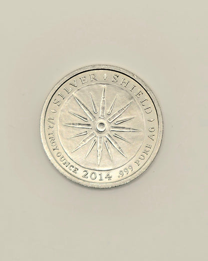 2014 Silvershield Crucifixion 1/2oz silver