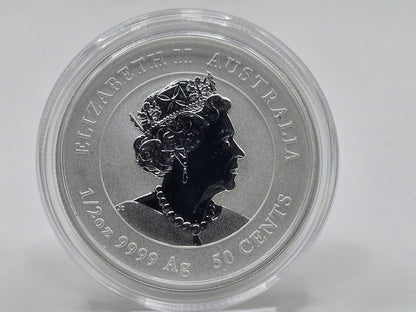 1/2oz coloured 2022 Tiger silver