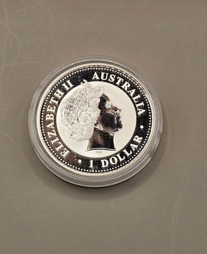 1oz 2002 Kookaburra silver coin