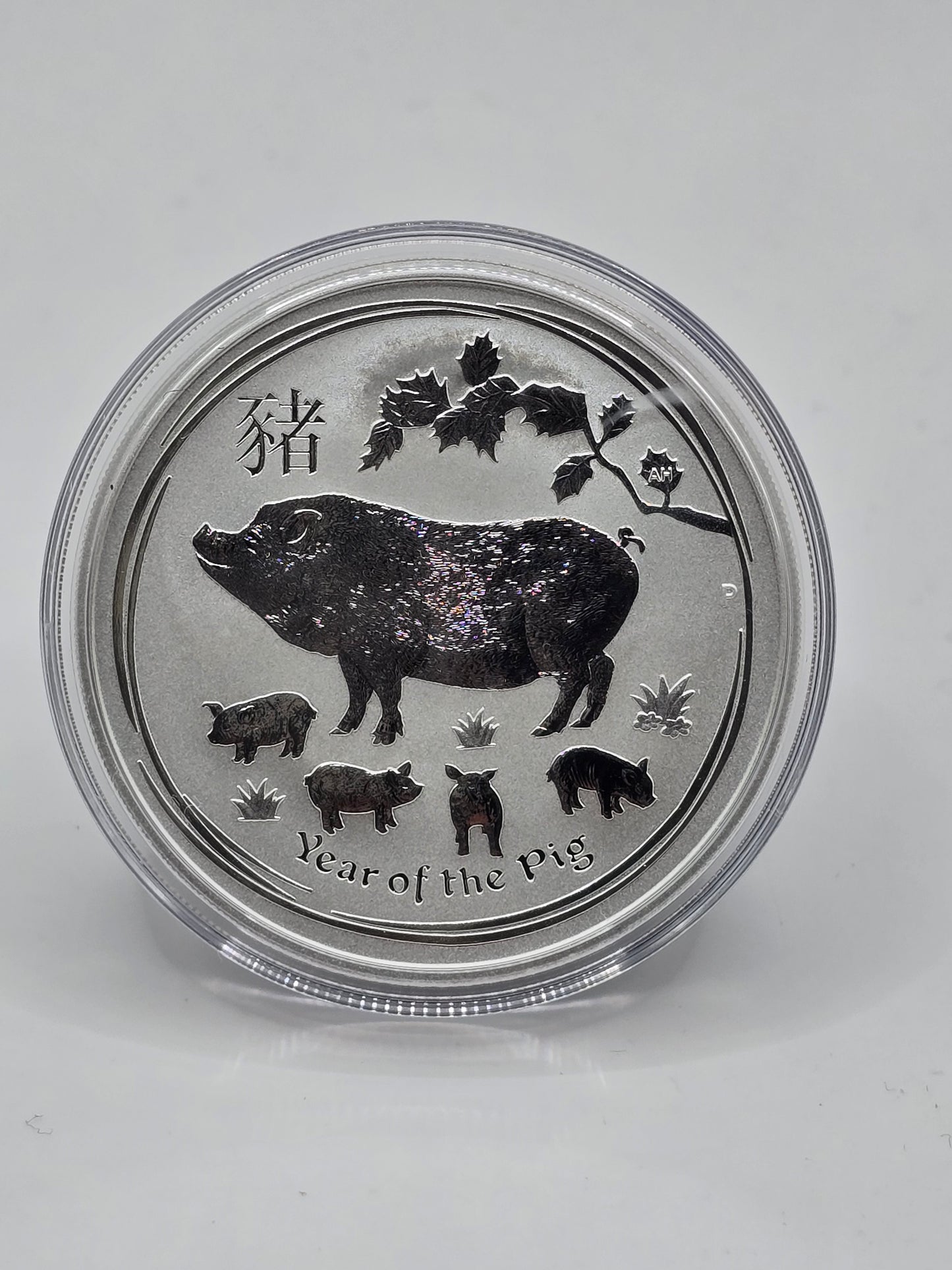 1oz 2019 Lunar Series 2 Pig silver coin
