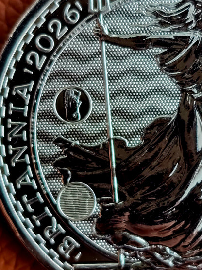 1oz 2026 Silver Brittania with Merlion privy