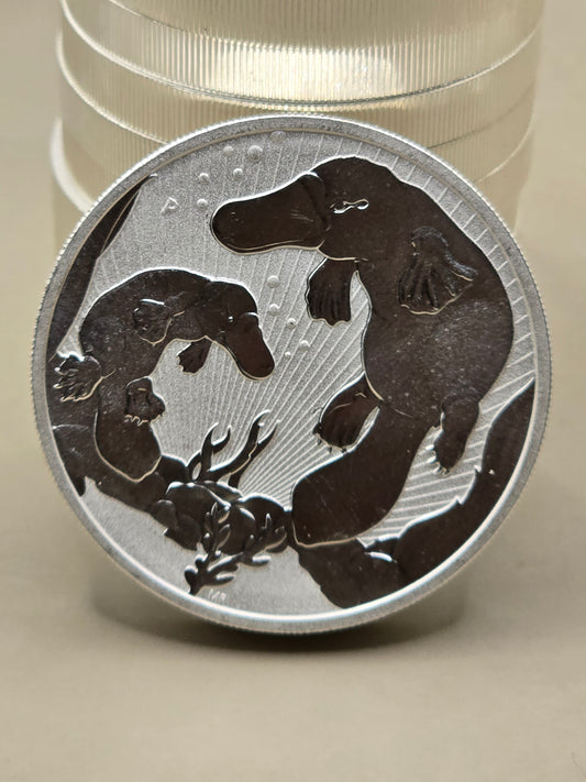 2oz 2021 Mother Baby Silver Platypus