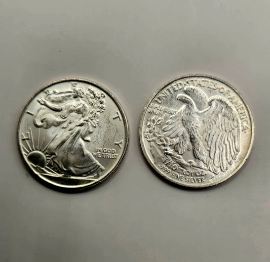 1/10oz silver round