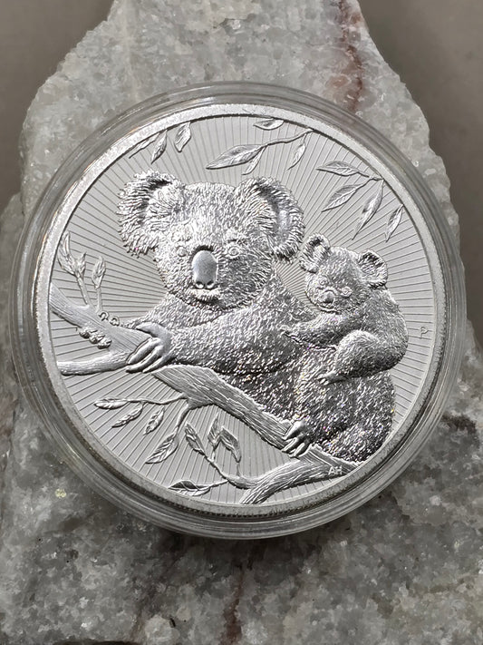 2oz 2018 Mother Baby Silver Koala