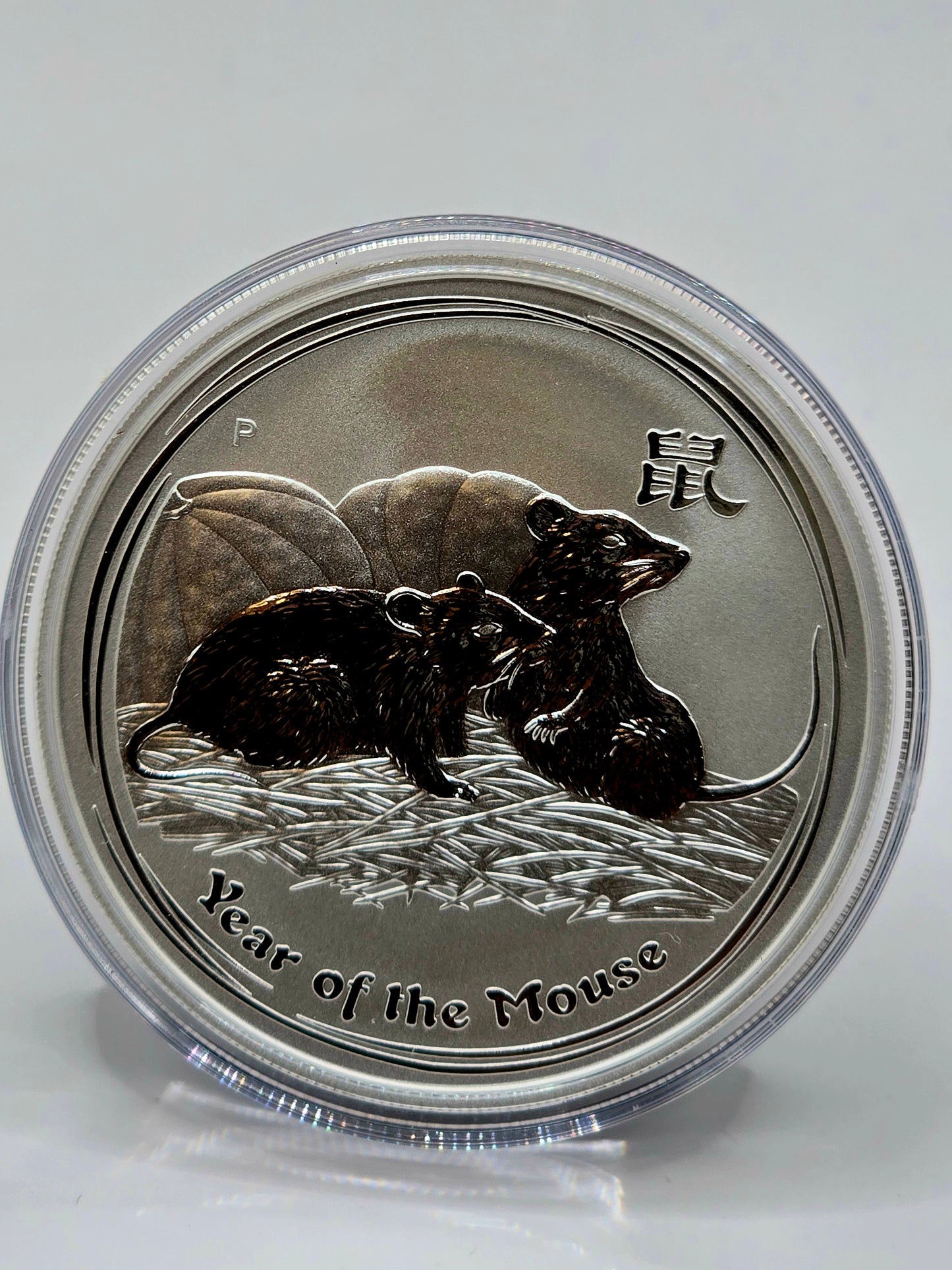 1oz 2008 Lunar Series 2 Mouse silver coin
