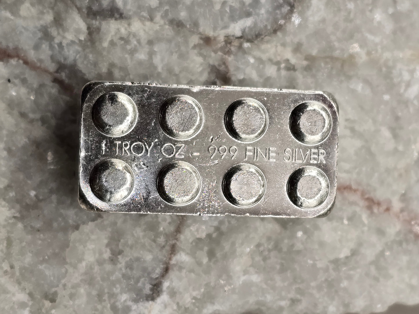 1oz silver stackable building block ("lego" like)