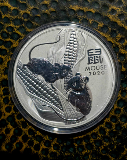 1kg 2020 Lunar Mouse silver coin