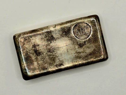500g vintage ABC silver bar