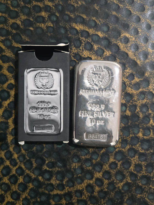 10oz Germania silver bar