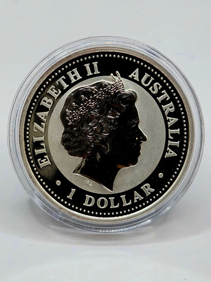 1oz 2005 Lunar Series 1 Rooster silver coin